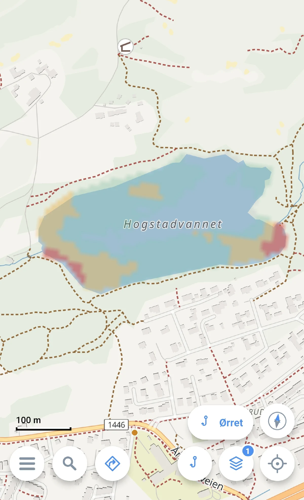 Derived fishing layer, weighted for the kind of fish you hope to catch
